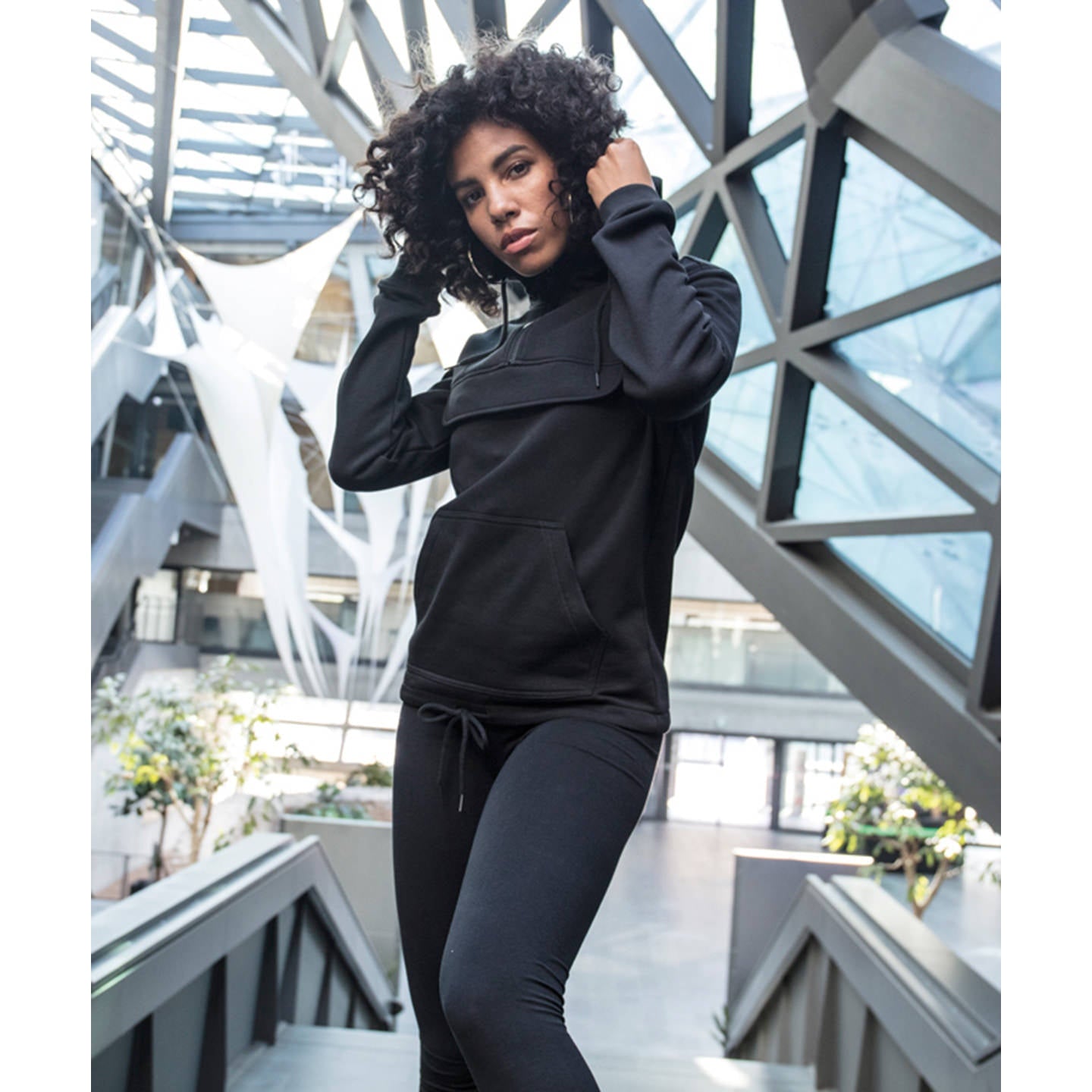 Build Your Brand Women's Sweat Pullover Hoodie