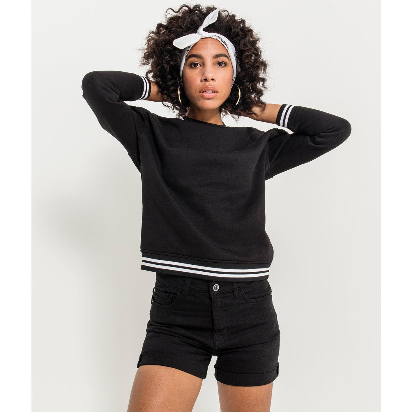 Build Your Brand Women's College Sweat Crew