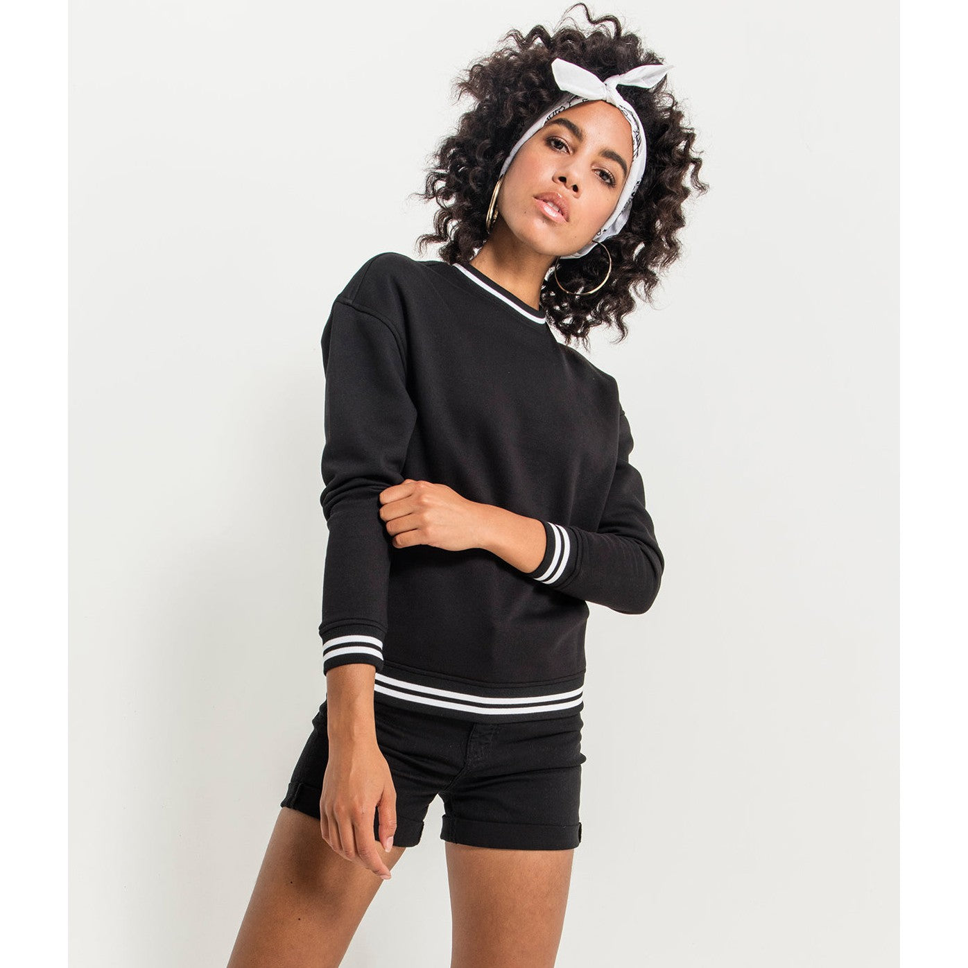 Build Your Brand Women's College Sweat Crew