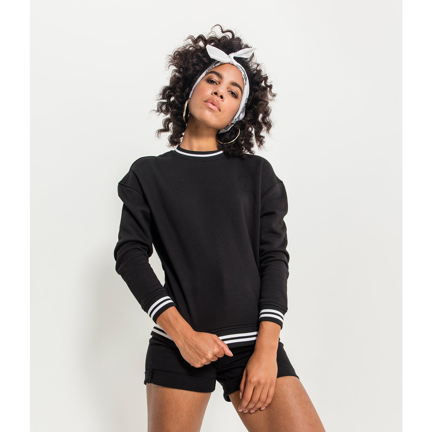 Build Your Brand Women's College Sweat Crew