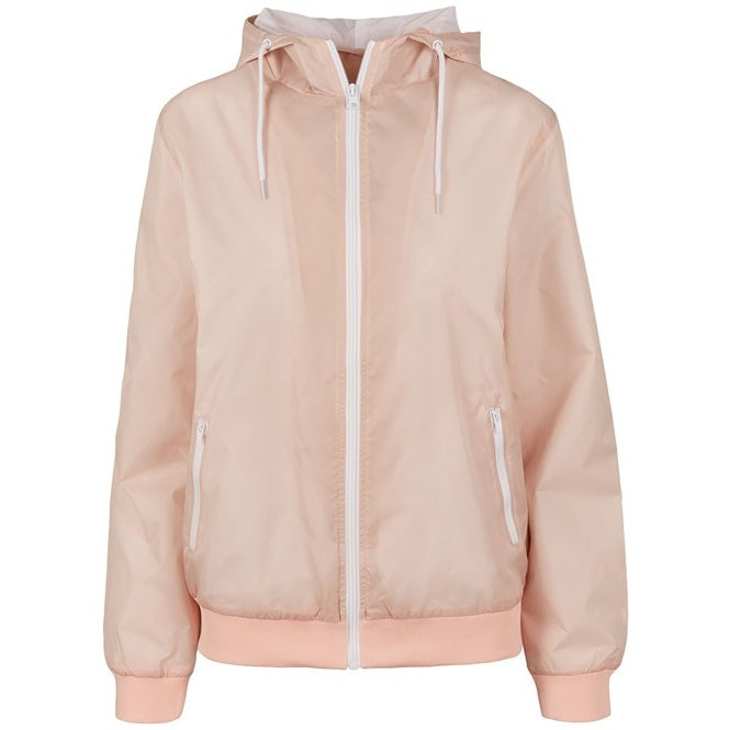 Build Your Brand Women's Two-Tone Tech Windrunner Jacket