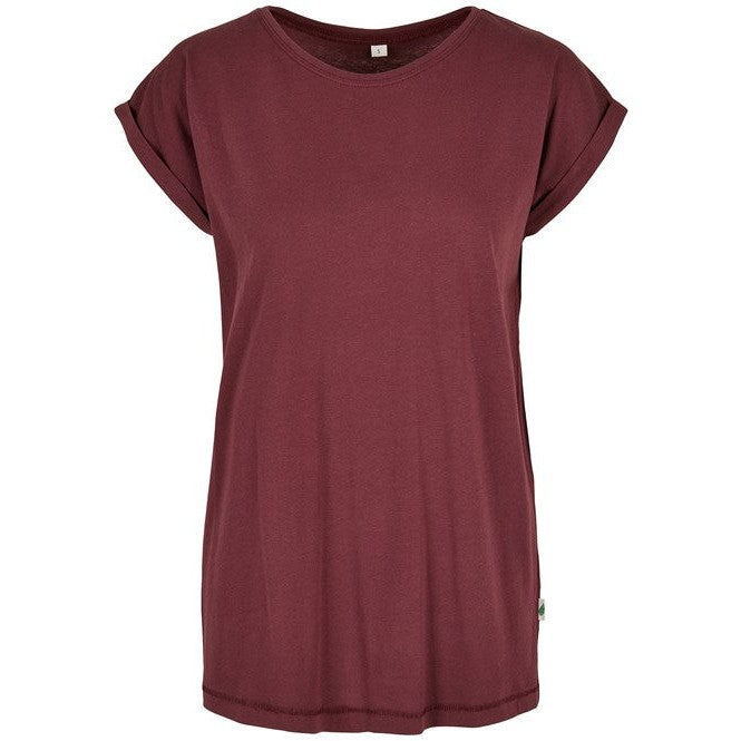 Build Your Brand Women's Organic Extended Shoulder Tee
