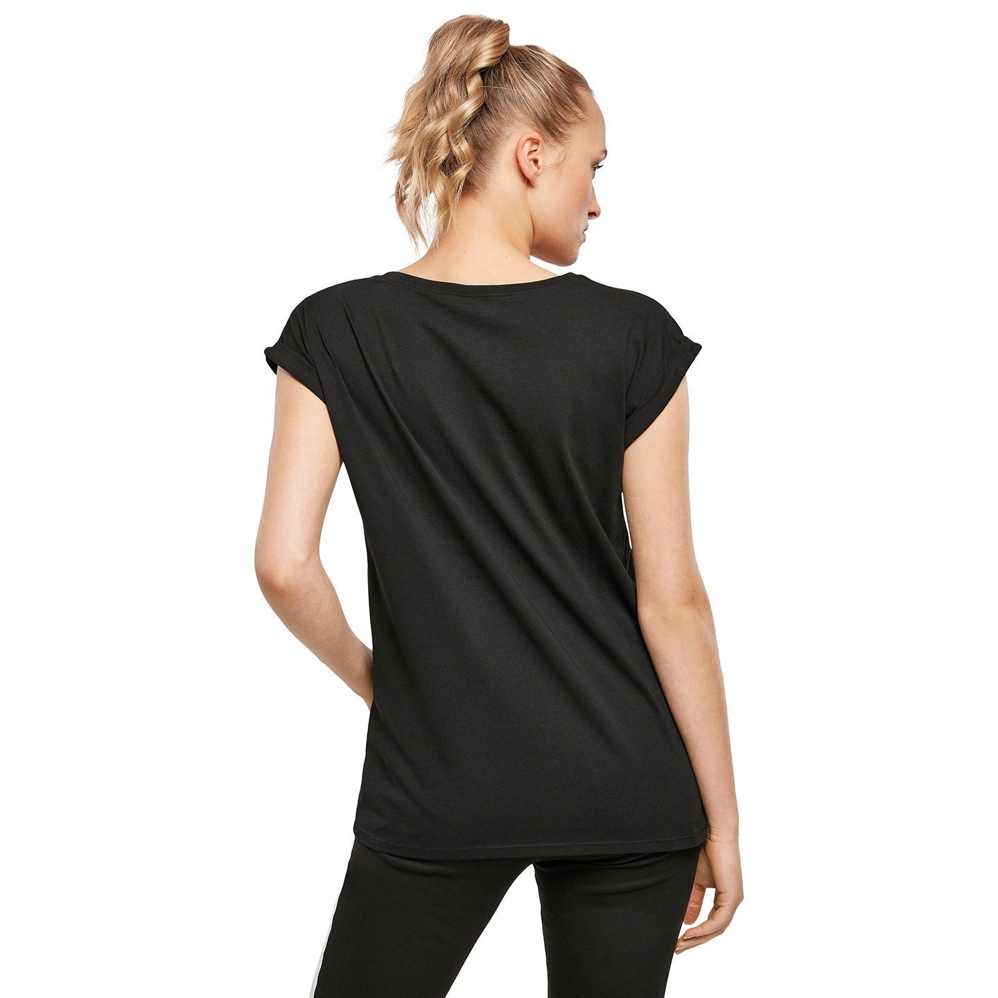 Build Your Brand Women's Organic Extended Shoulder Tee