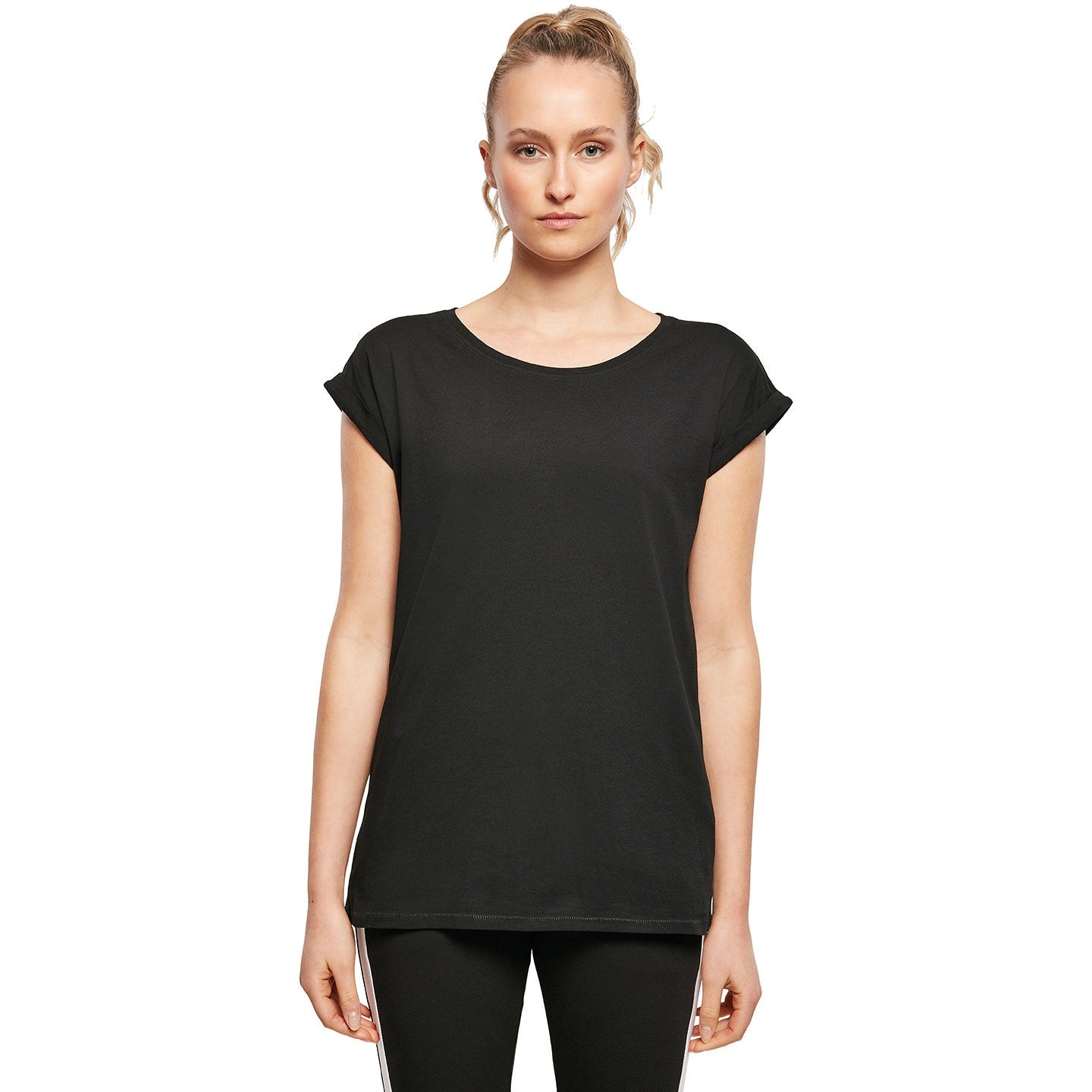 Build Your Brand Women's Organic Extended Shoulder Tee