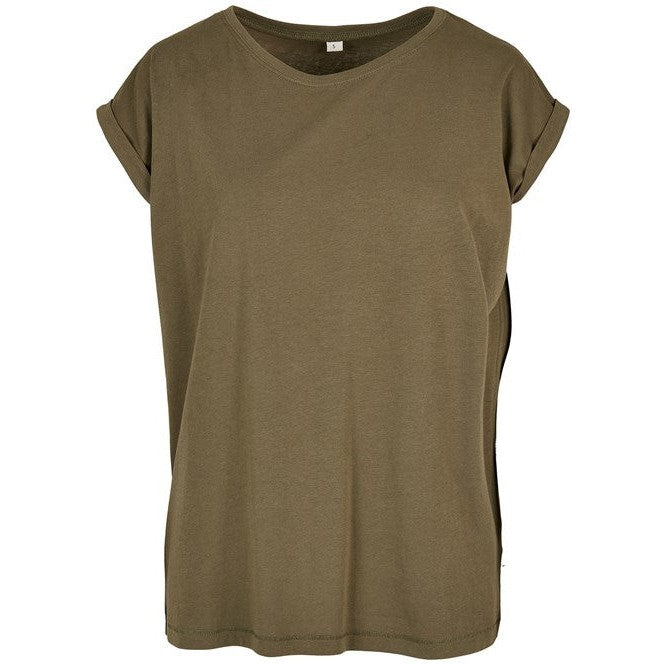 Build Your Brand Women's Organic Extended Shoulder Tee