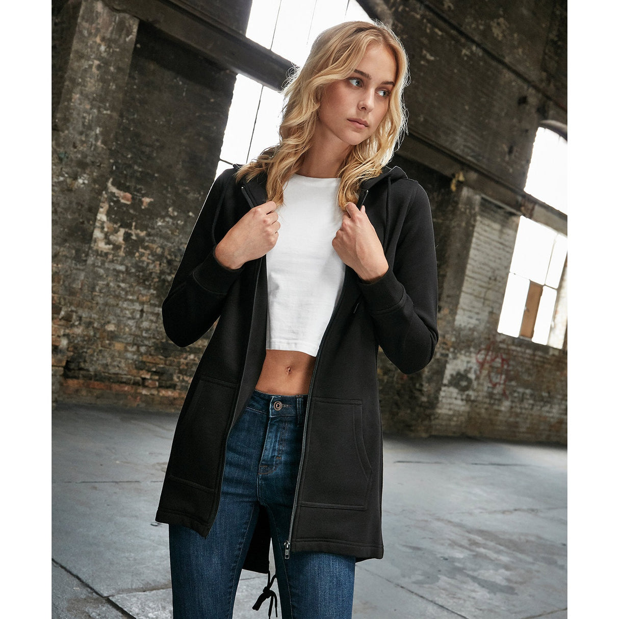 Build Your Brand Women's Sweat Parka