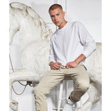 Build Your Brand Organic Long Sleeve With Cuff Rib