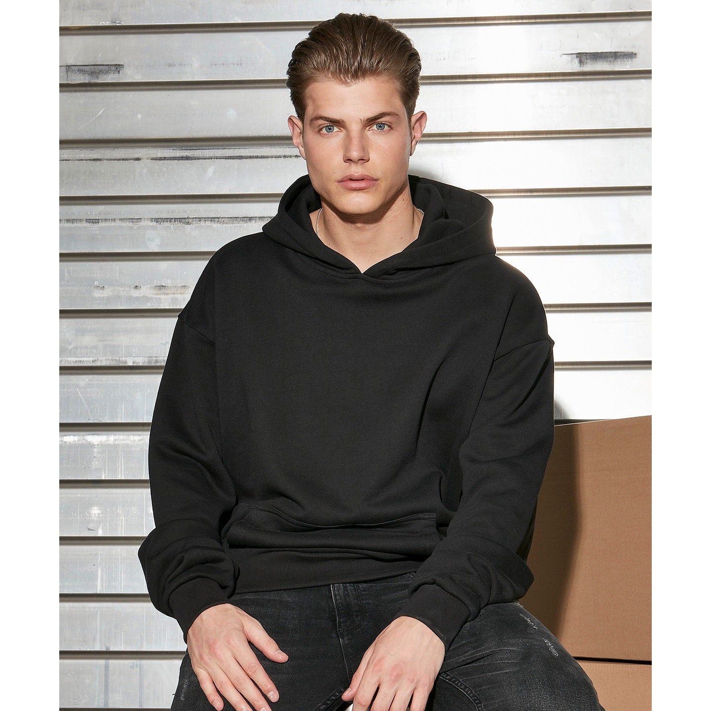 Build Your Brand Ultra Heavy Hoodie - Black