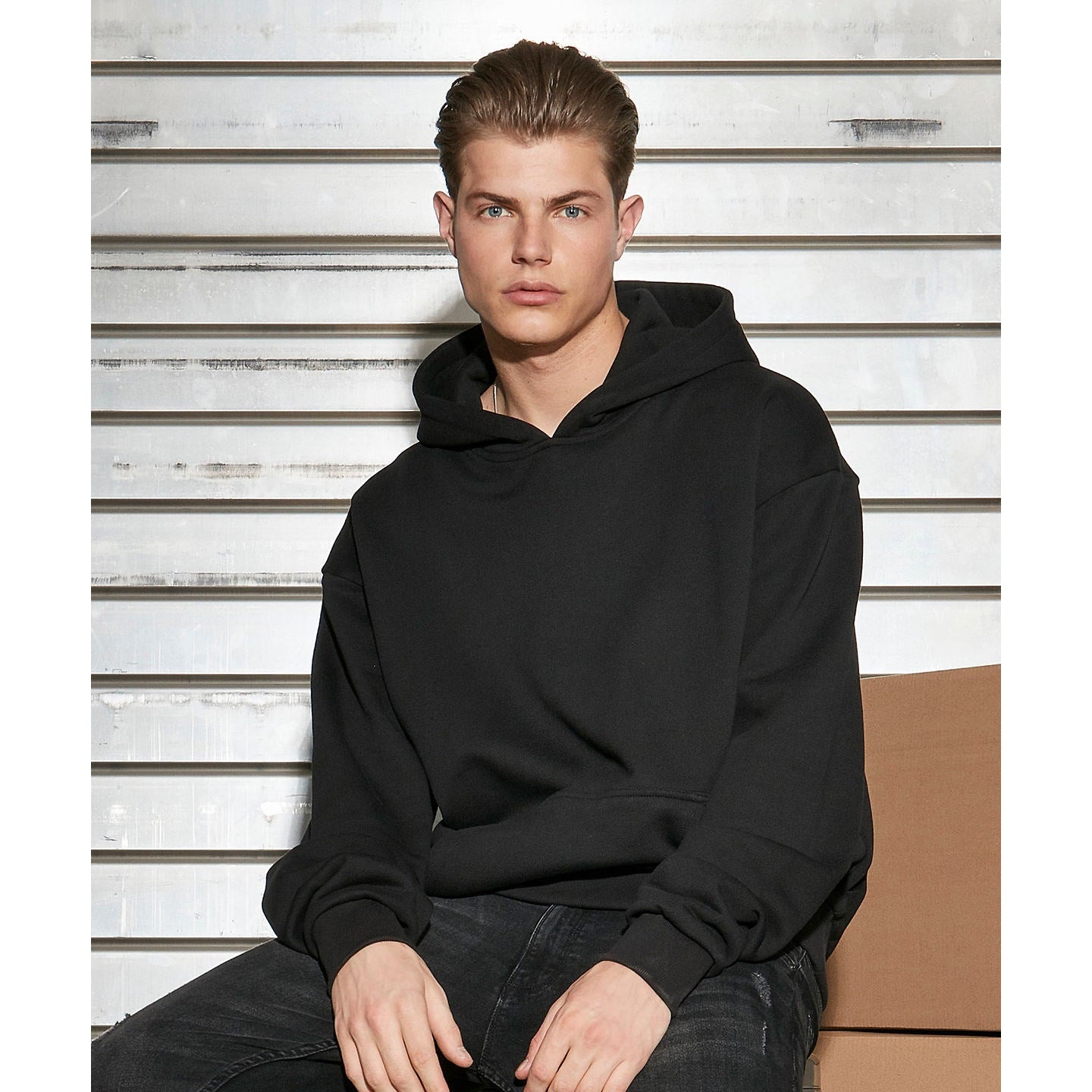 Build Your Brand Ultra Heavy Hoodie - Black