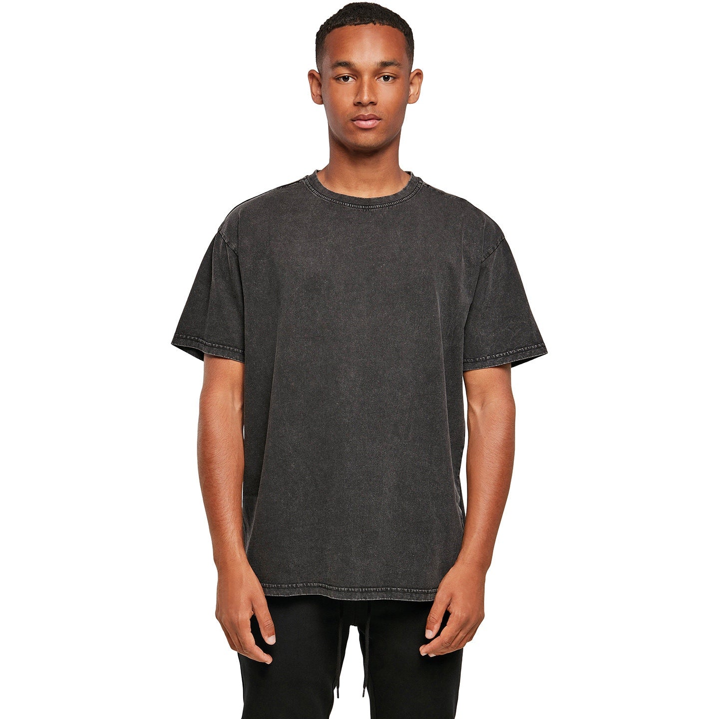 Build Your Brand Acid Washed Heavy Oversized Tee