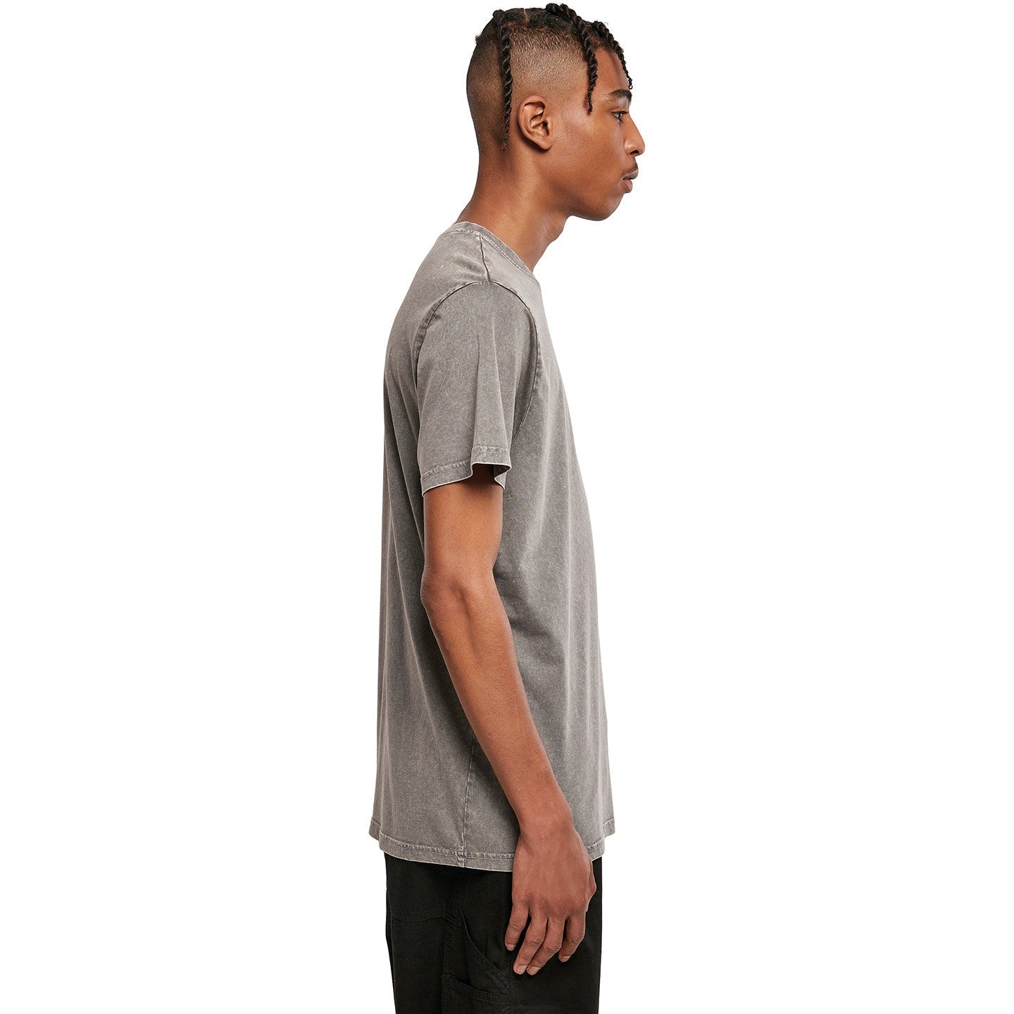Build Your Brand Acid Washed Round Neck Tee