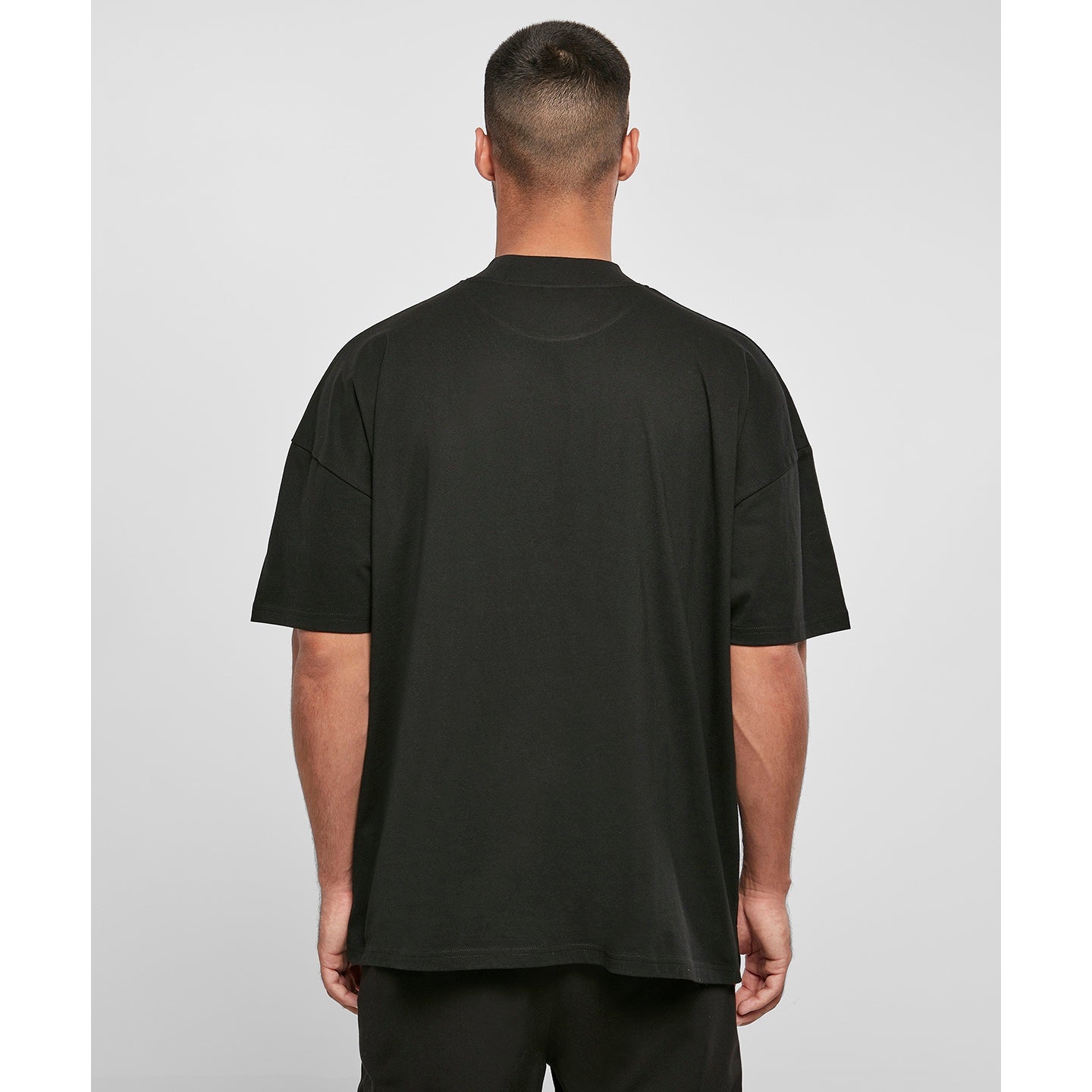 Build Your Brand Oversized Mock Neck Tee