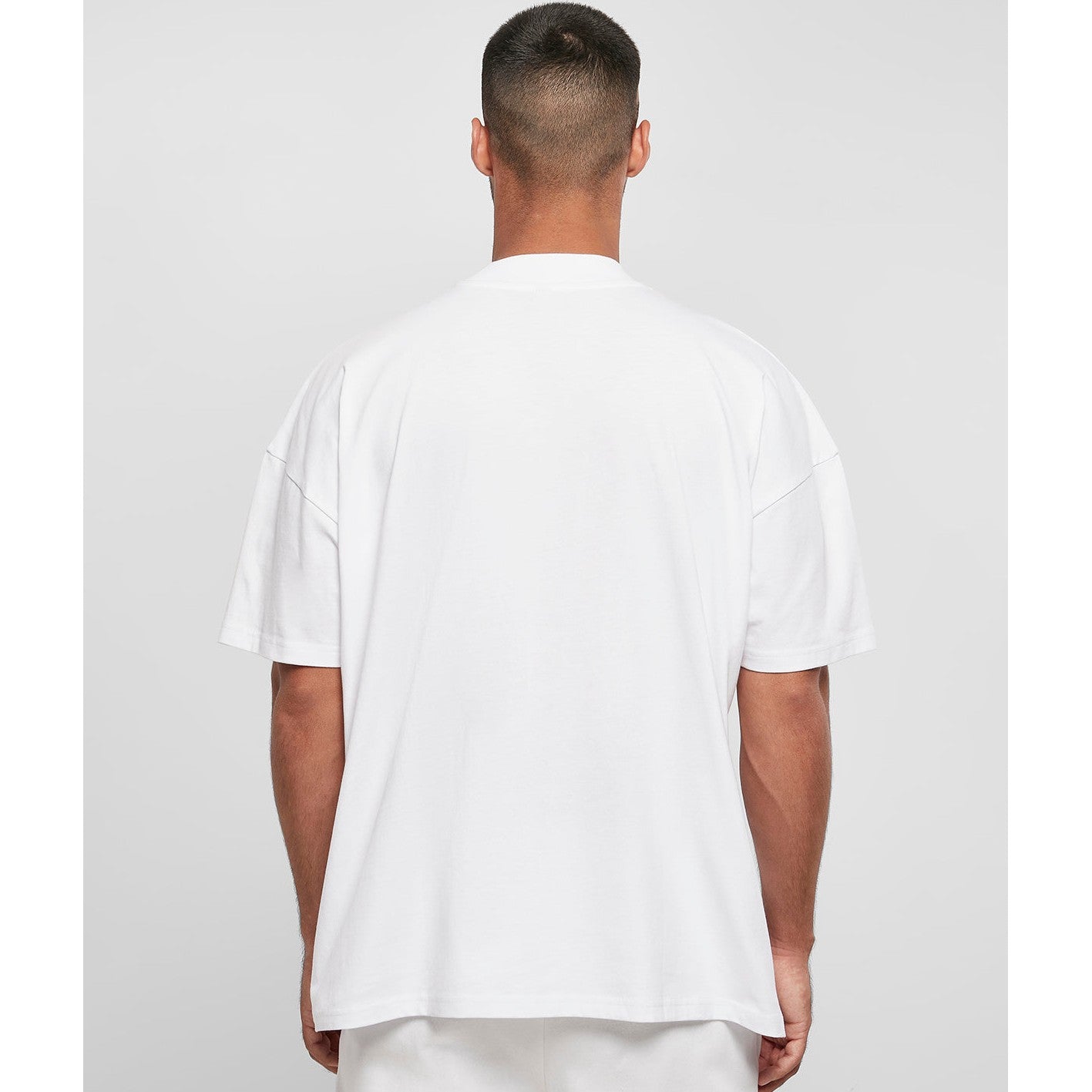 Build Your Brand Oversized Mock Neck Tee