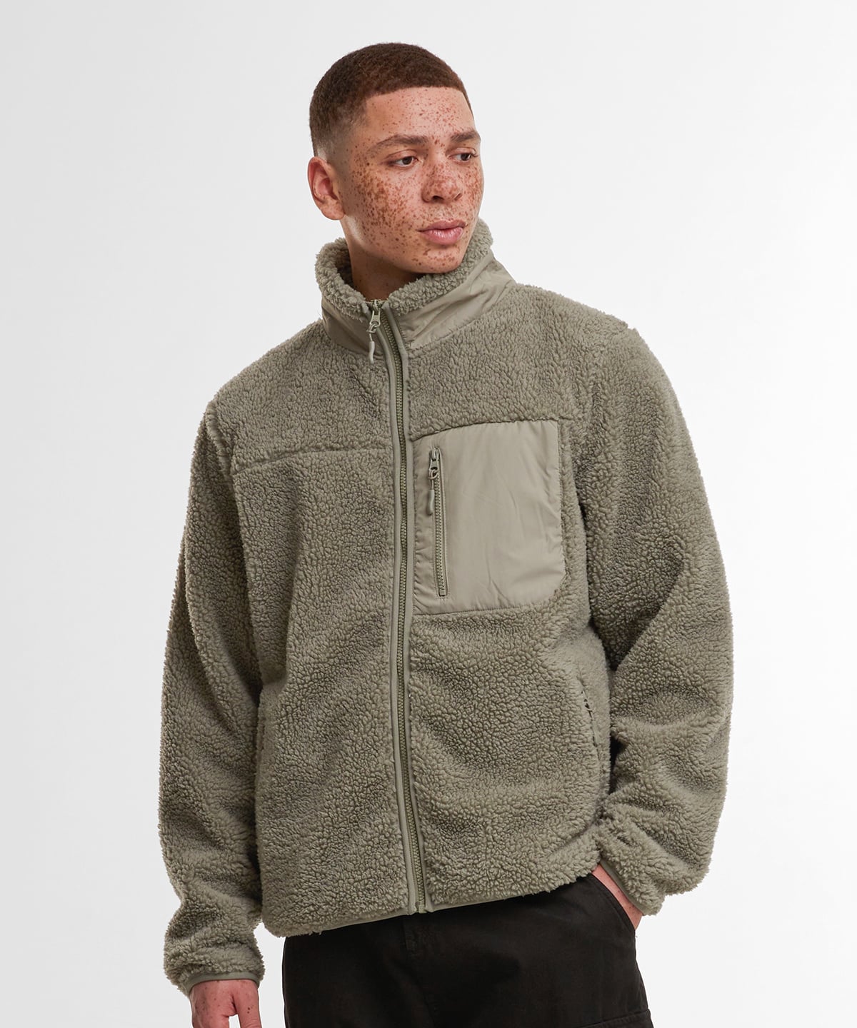 Build Your Brand BY406 Bonded Sherpa Jacket