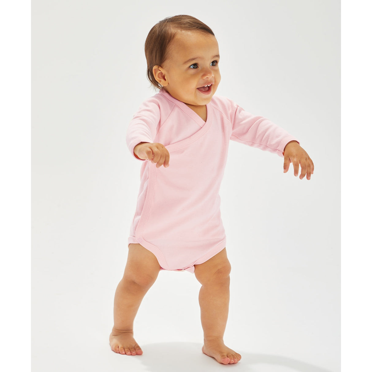 Babybugz Baby Long Sleeve Kimono Bodysuit