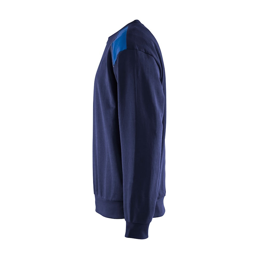 Blaklader Sweatshirt 3580 #colour_navy-blue-cornflower-blue