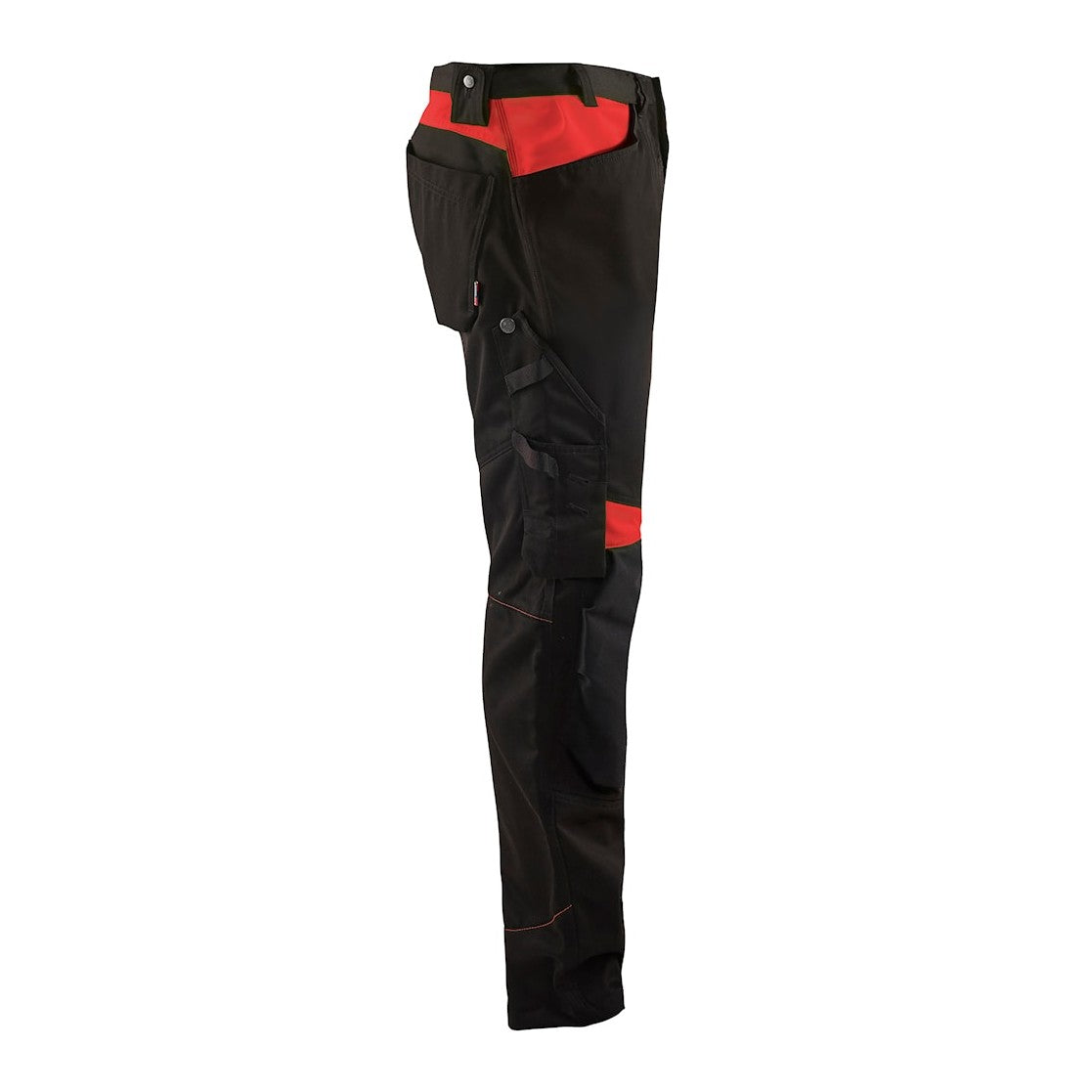 Blaklader Trousers without Nail Pockets 1556 #colour_black-red