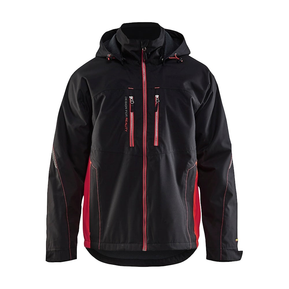 Blaklader Lightweight Lined Functional Jacket 4890 #colour_black-red