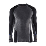 Blaklader Underwear Top Warm 100% Merino 4897 #colour_mid-grey-black