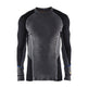 Blaklader Underwear Top Warm 100% Merino 4897 #colour_mid-grey-black