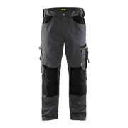 Blaklader Trousers without Nail Pockets 1556 #colour_mid-grey-black