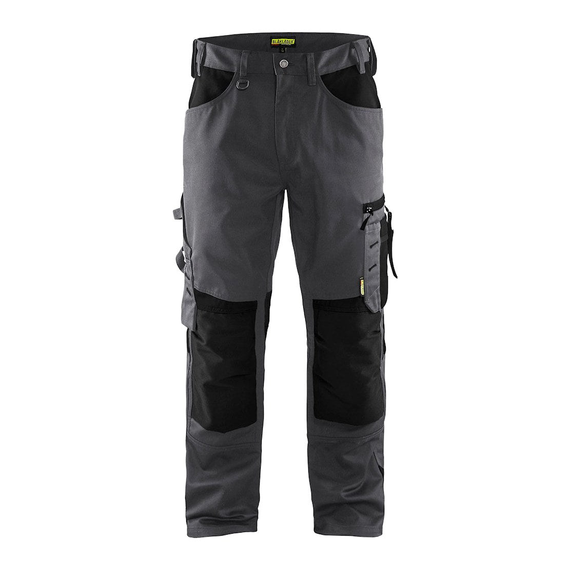 Blaklader Trousers without Nail Pockets 1556 #colour_mid-grey-black
