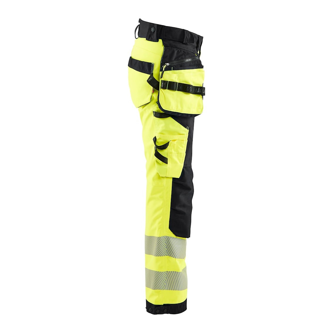 Blaklader Softshell Hi-Vis Trousers Women 7118 #colour_hi-vis-yellow-black