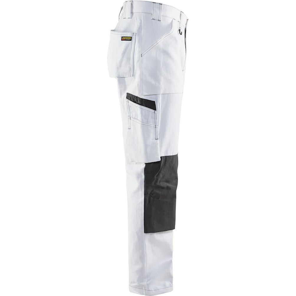 Blaklader Paint Trousers 1091 #colour_white-dark-grey