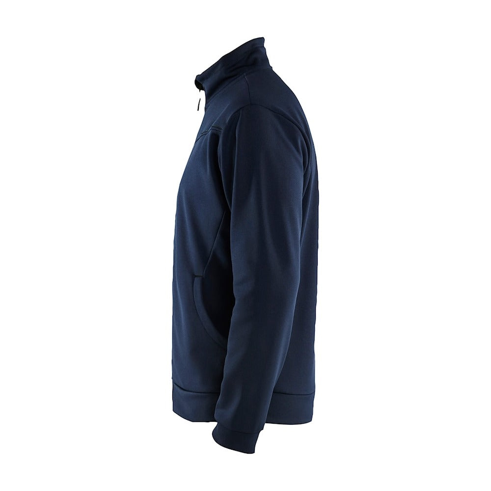 Blaklader Sweatshirt with Full Zip 3362 #colour_dark-navy-black