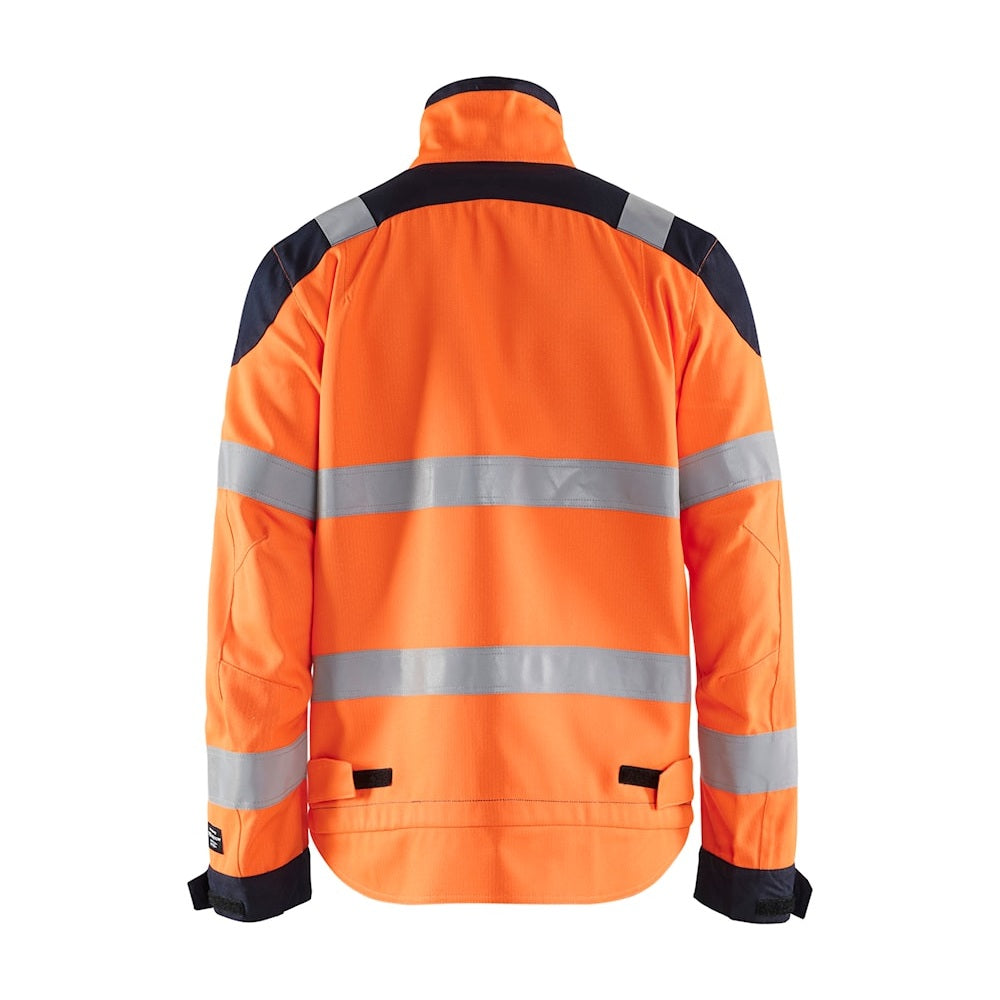 Blaklader Multinorm Inherent Jacket 4089 #colour_orange-navy-blue