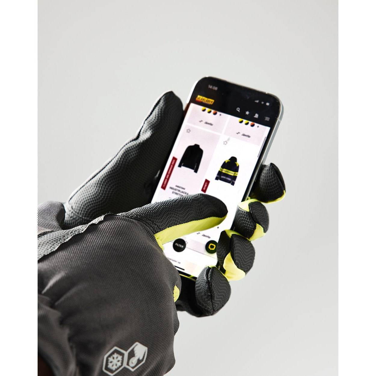 Blaklader Work Glove Lined Touch 2875 #colour_antrasit-grey