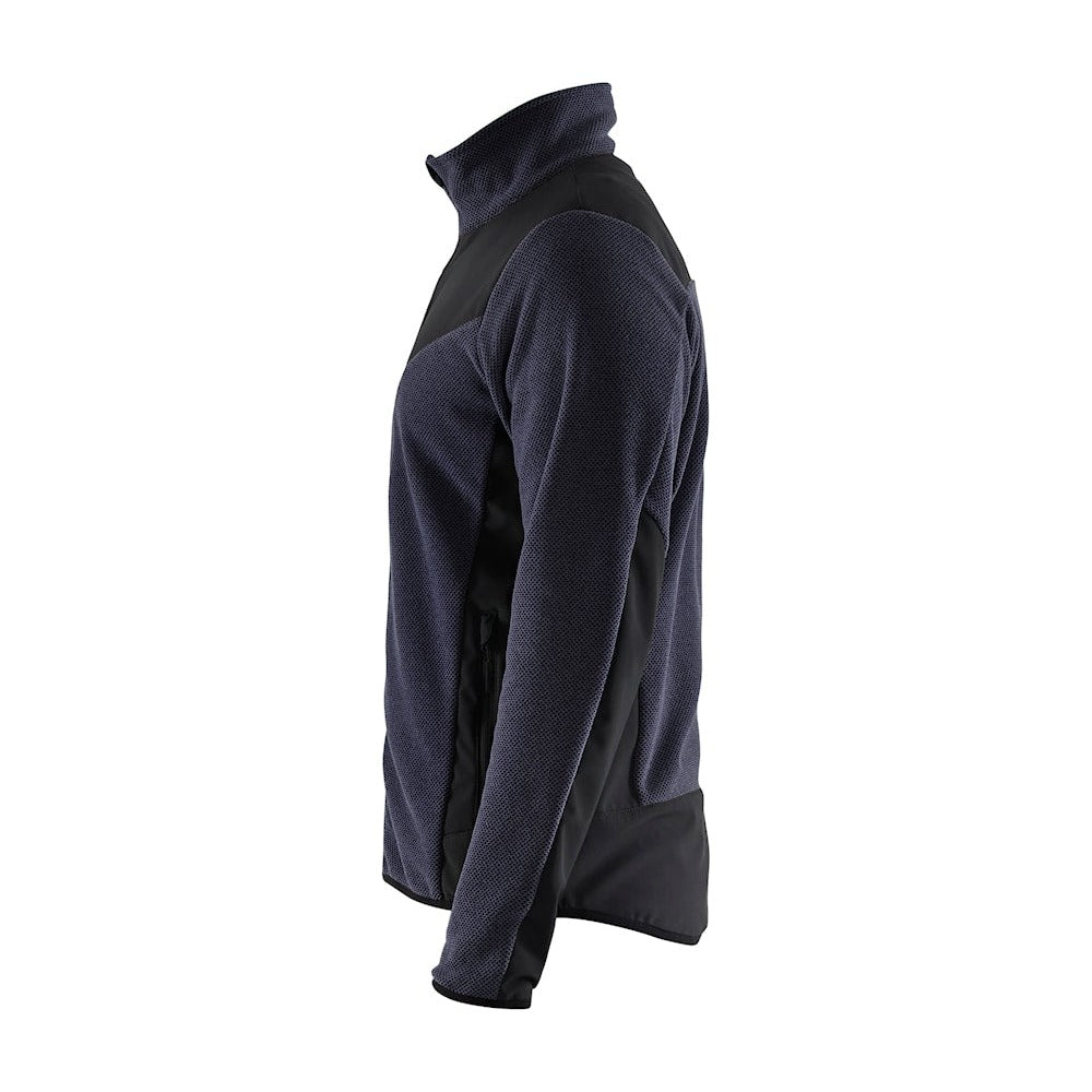 Blaklader Knitted Jacket with Softshell 5942 #colour_dark-navy-black