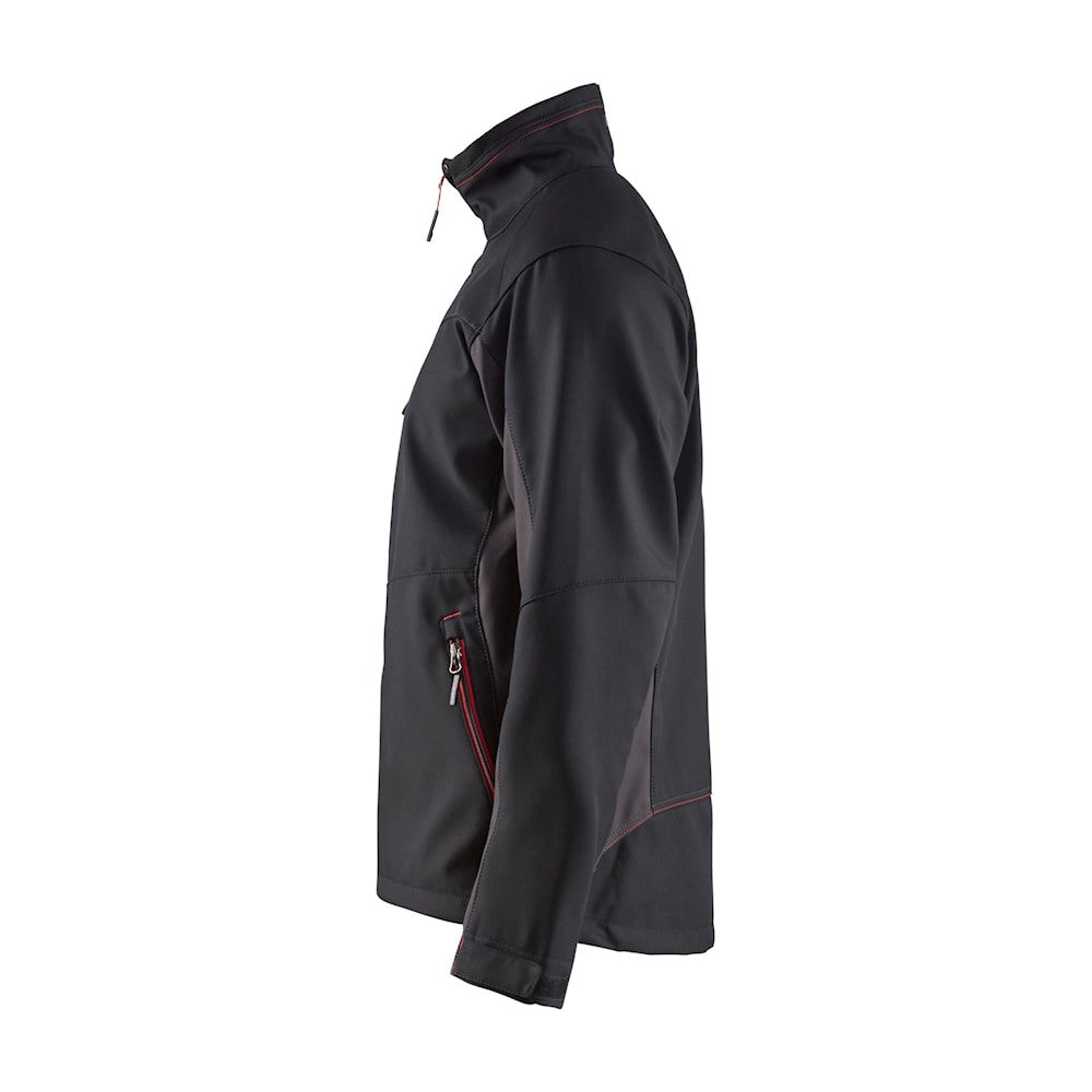 Blaklader Softshell Jacket 4950 #colour_black-red