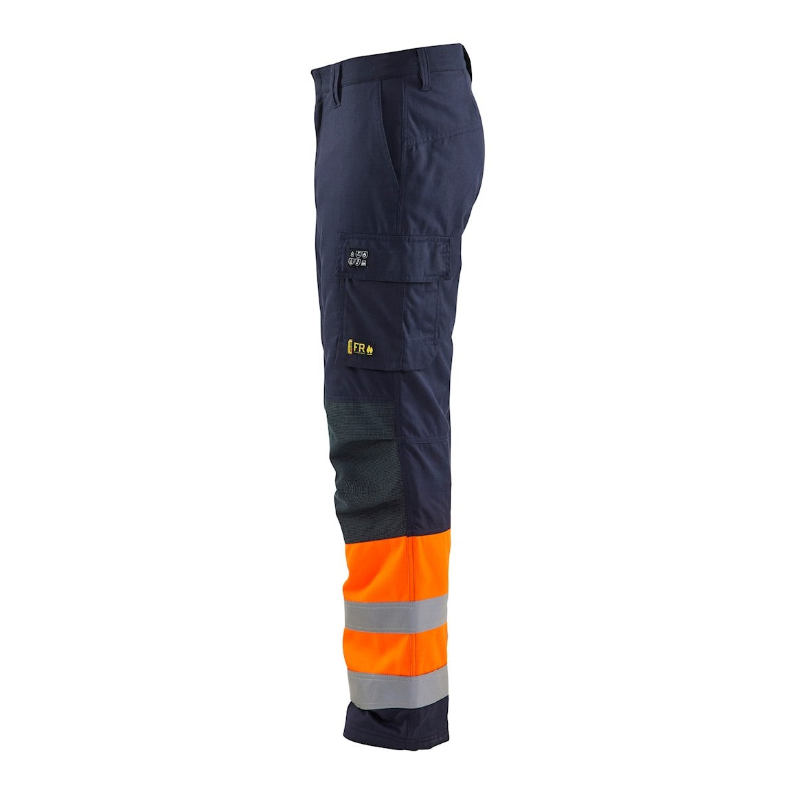 Blaklader Multinorm Inherent Winter Trousers 1869 #colour_navy-blue-orange