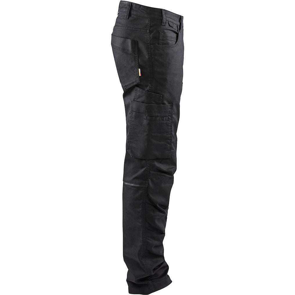 Blaklader Service Trousers Denim Stretch 1439 #colour_black-black