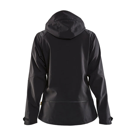 Blaklader Women's Softshell Jacket 4719 #colour_black-hi-vis-yellow