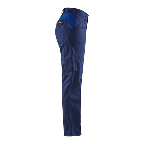 Blaklader Women's Industry Trousers 7104 #colour_navy-blue-cornflower-blue