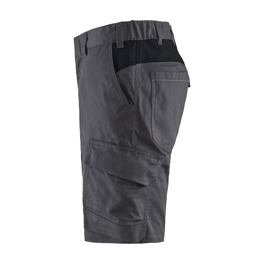 Blaklader Industry Shorts Stretch 1446 #colour_mid-grey-black