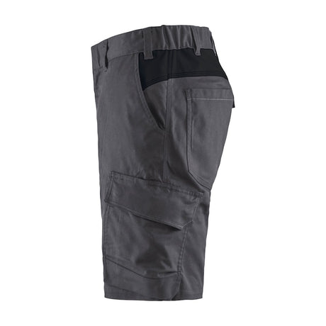 Blaklader Industry Shorts Stretch 1446 #colour_mid-grey-black