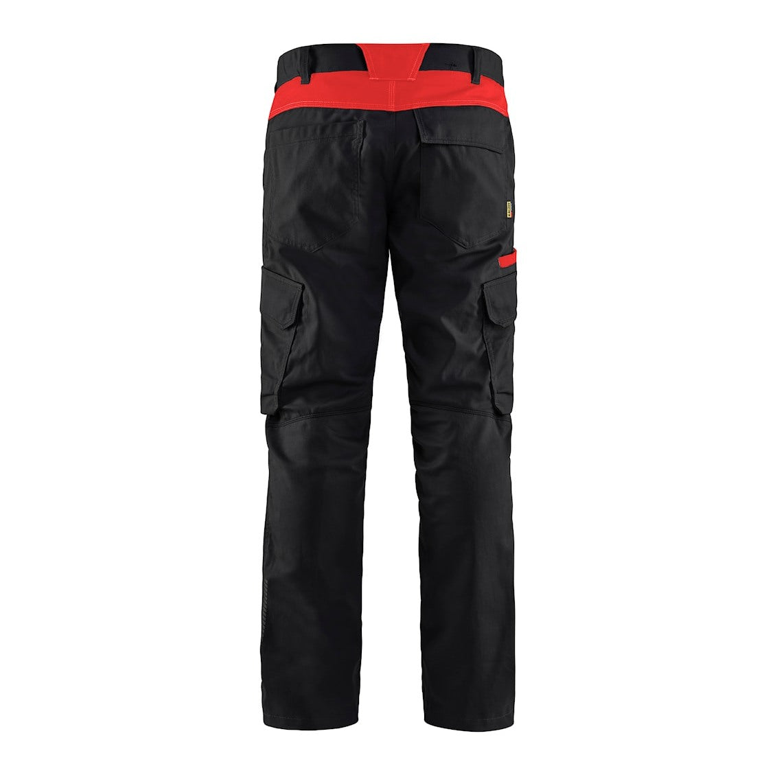Blaklader Industry Trousers Stretch 1444 - Black/Red #colour_black-red