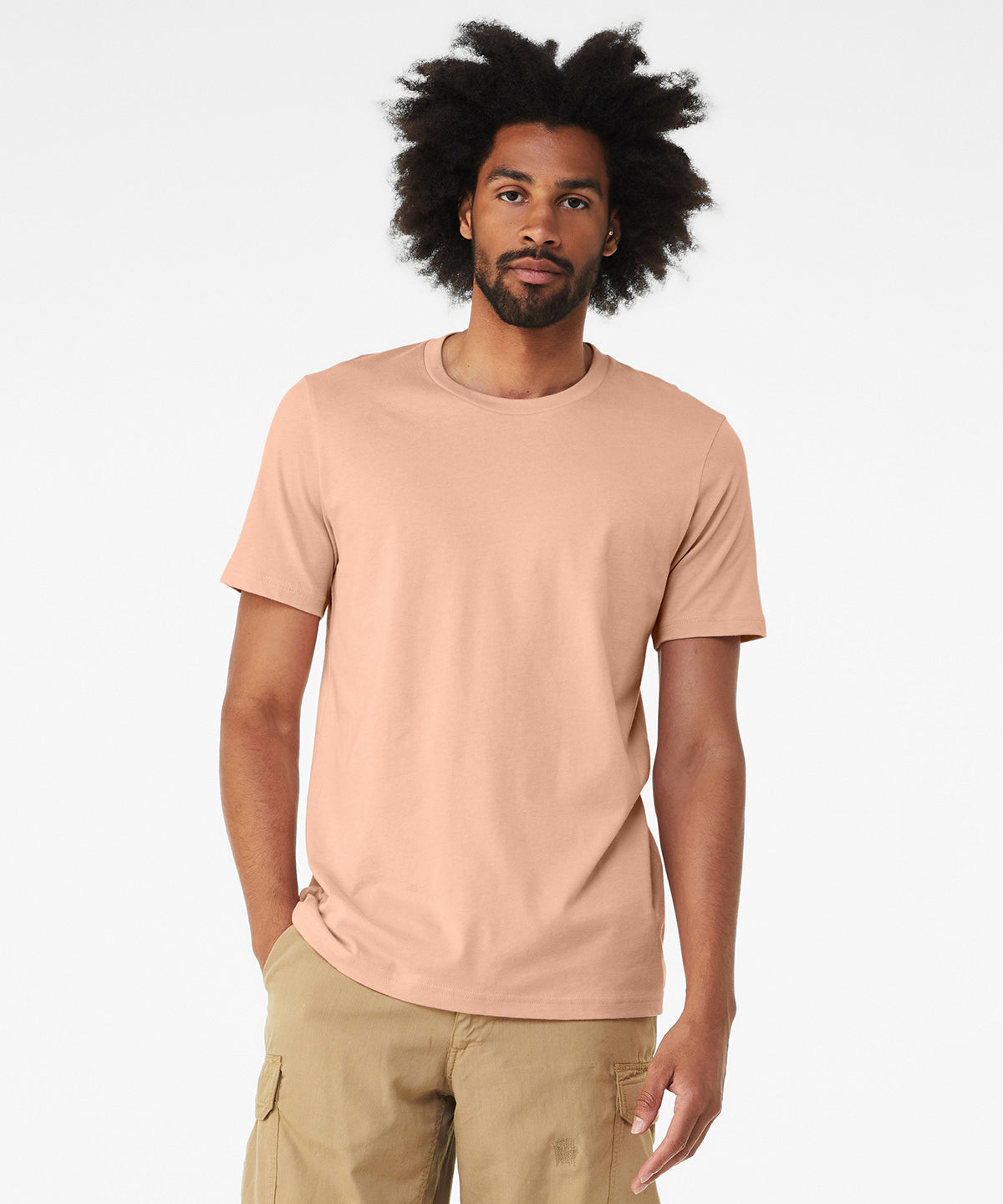 Bella Canvas Unisex Heather Cvc Short Sleeve T-Shirt - Heather Sunset