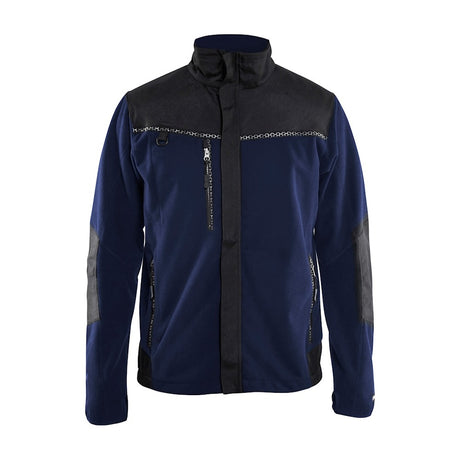 Blaklader Windproof Fleece Jacket 4955 #colour_navy-blue-black