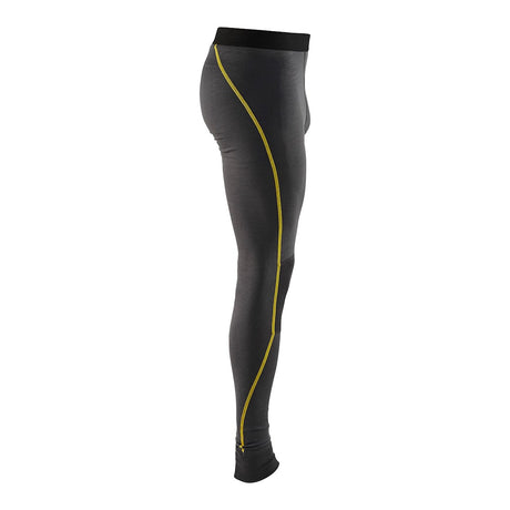 Blaklader Underwear Trousers Xlight, 100% Merino 1844 #colour_dark-grey-yellow