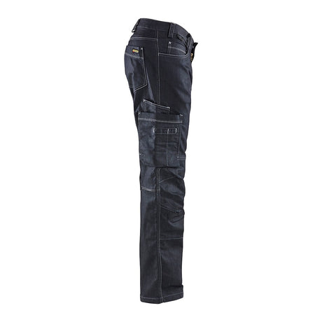 Blaklader Service Trousers Denim Stretch 1439 #colour_navy-blue