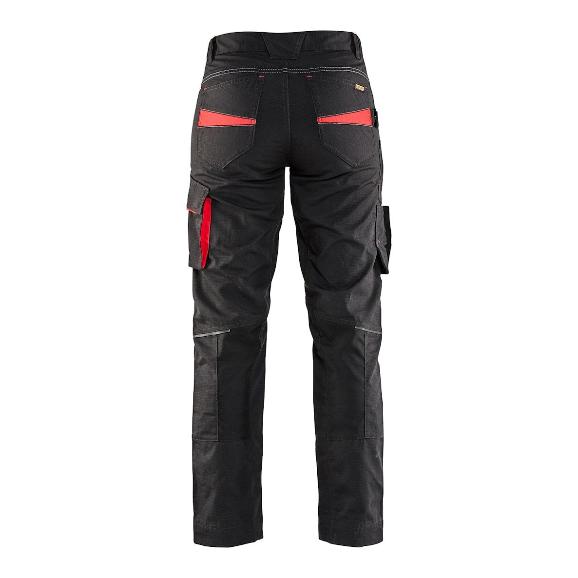 Blaklader Women's Service Trousers with Stretch 7195 #colour_black-red