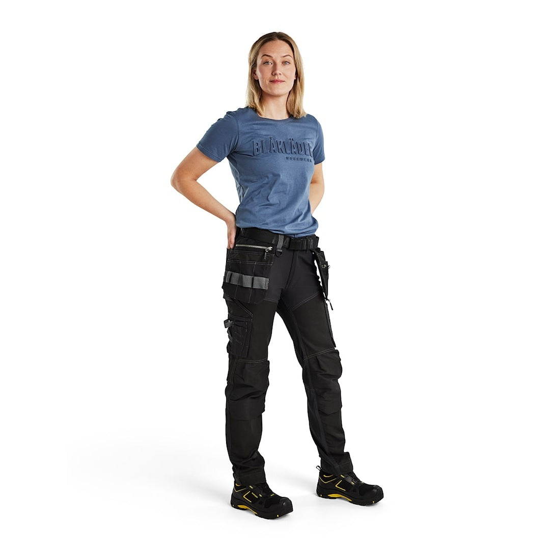 Blaklader Women's Craftsman Trousers with Stretch 7115 #colour_black