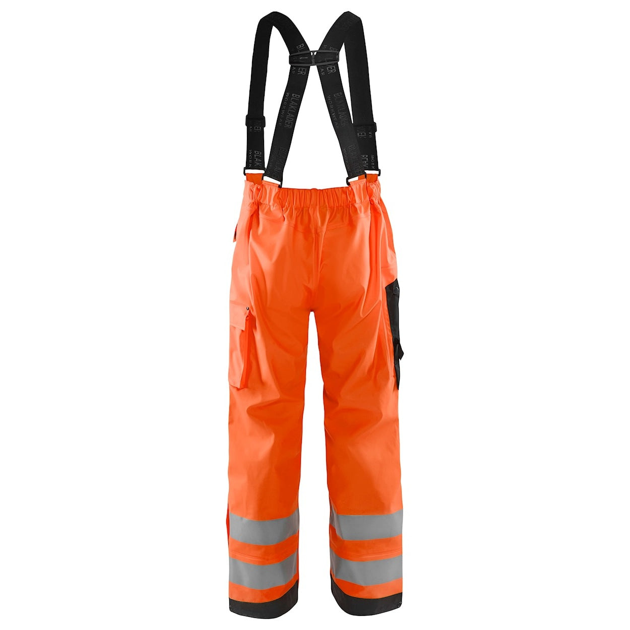Blaklader Rain Trousers Hi-Vis Level 3 1306 #colour_orange