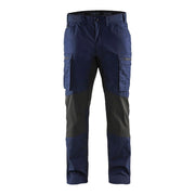 Blaklader Service Trousers with Stretch 14591845 #colour_navy-blue-black