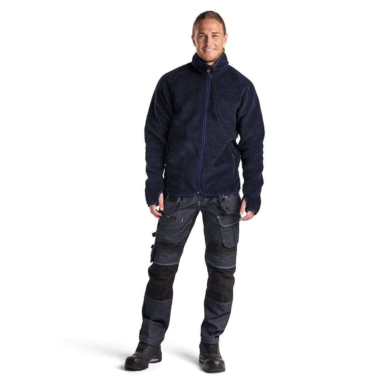 Blaklader Pile Jacket 4729 #colour_dark-navy-blue