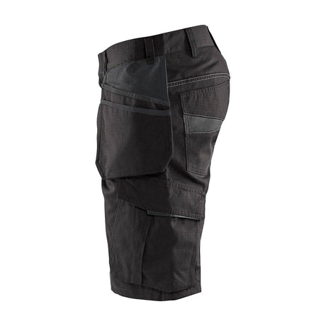 Blaklader Service Shorts with Nailpockets 1494 #colour_black-dark-grey